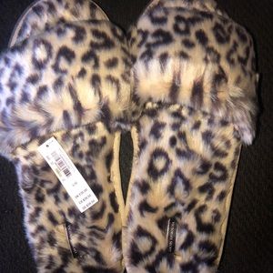 Large cheetah VS Slippers